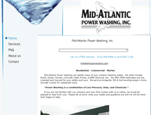 Tablet Screenshot of midatlanticpowerwashing.com